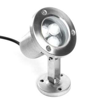 Светодиодный прожектор подводный Feron LL-822, 3W, AC/DC24V, низковольтный, 6400K, металлик, 80*80*130mm, IP68, 48455