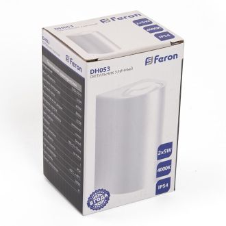Светильник уличный светодиодный Feron DH053, 2*5W, 800Lm, 4000K, белый, 48478