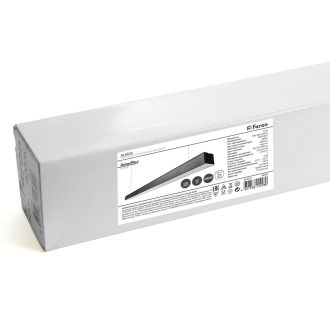 Светильник светодиодный линейный Feron AL4035 IP40 48W 6500К, рассеиватель матовый в алюминиевом корпусе, черный 1500*70*55мм, 48587