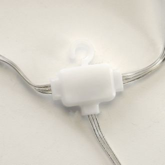 Светодиодная гирлянда Feron CL28 занавес Водопад 3*3м + 3м 230V синий с контроллером, c питанием от сети, белый шнур, 48606
