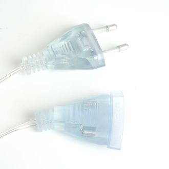 Светодиодная гирлянда Feron CL29 бахрома Звезды 3м + 3м 230V 2700K, статичная, c питанием от сети, прозрачный шнур, 48613