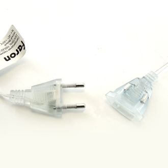 Светодиодная гирлянда Feron CL29 бахрома Звезды 3м + 3м 230V мультиколор, статичная, c питанием от сети, прозрачный шнур, 48615