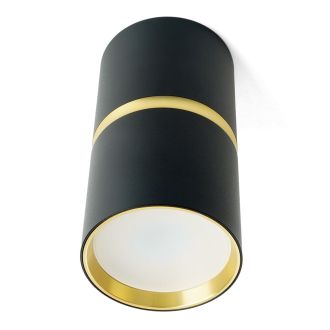 Светильник потолочный Feron ML186 Barrel ZEN MR16 GU10 35W 230V, чёрный, золото, 48639
