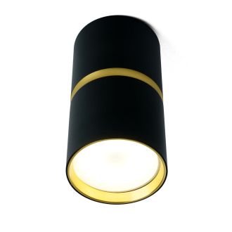 Светильник потолочный Feron ML186 Barrel ZEN MR16 GU10 35W 230V, чёрный, золото, 48639