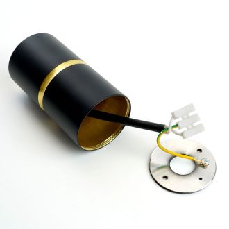 Светильник потолочный Feron ML186 Barrel ZEN MR16 GU10 35W 230V, чёрный, золото, 48639