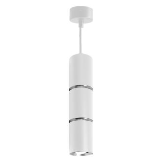 Светильник потолочный Feron ML1868 Barrel ZEN levitation на подвесе MR16 35W 230V, белый, хром, 55*180, 48648