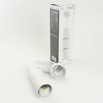 Светильник потолочный Feron ML1868 Barrel ZEN levitation на подвесе MR16 35W 230V, белый, хром, 55*180, 48648