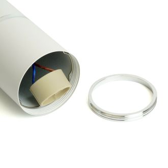 Светильник потолочный Feron ML1868 Barrel ZEN levitation на подвесе MR16 35W 230V, белый, хром, 55*180, 48648