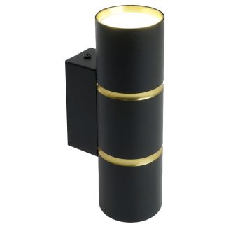 Светильник настенный Feron ML1860 ZEN MR16 35W, 230V, 2*GU10, черный, золото IP20, 48649