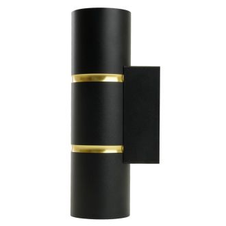 Светильник настенный Feron ML1860 ZEN MR16 35W, 230V, 2*GU10, черный, золото IP20, 48649