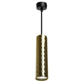 Светильник потолочный Feron ML1888 Barrel PRISM levitation на подвесе MR16 35W, 230V, чёрный, золото 55*200, 48669