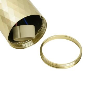 Светильник потолочный Feron ML1888 Barrel PRISM levitation на подвесе MR16 35W, 230V, чёрный, золото 55*200, 48669