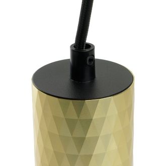 Светильник потолочный Feron ML1888 Barrel PRISM levitation на подвесе MR16 35W, 230V, чёрный, золото 55*200, 48669