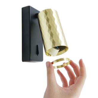 Светильник Feron ML1880 PRISM 35W, 230V, GU10, золото и чёрный, 48671