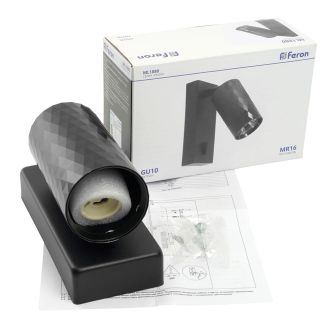 Светильник Feron ML1880 PRISM 35W, 230V, GU10, чёрный, 48672