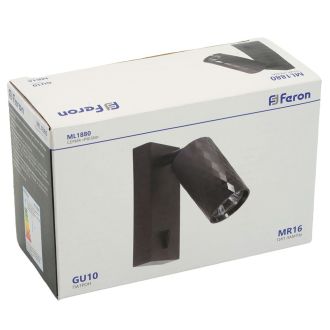 Светильник Feron ML1880 PRISM 35W, 230V, GU10, чёрный, 48672