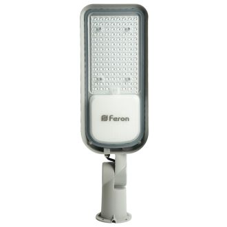 Светодиодный уличный консольный светильник Feron SP3060 80W 6400K 100-265V/50Hz, серый, 48686