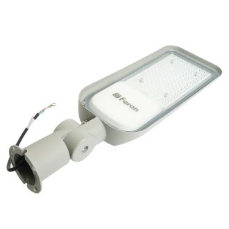 Светодиодный уличный консольный светильник Feron SP3060 80W 6400K 100-265V/50Hz, серый, 48686
