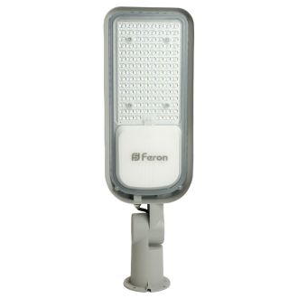 Светодиодный уличный консольный светильник Feron SP3060 100W 6400K 100-265V/50Hz, серый, 48687