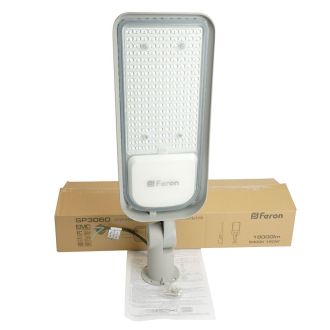 Светодиодный уличный консольный светильник Feron SP3060 150W 6400K 100-265V/50Hz, серый, 48688