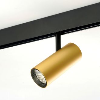 Светильник светодиодный Feron MGN303 трековый низковольтный 10W, 900 Lm, 4000К, 35 градусов, золото, 48718