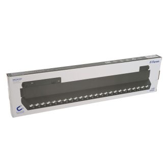 Светильник светодиодный Feron MGN301 трековый низковольтный 24W, 2160 Lm, 4000К, 30 градусов, черный серия LensFold, 48720