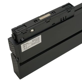 Светильник светодиодный Feron MGN301 трековый низковольтный 24W, 2160 Lm, 4000К, 30 градусов, черный серия LensFold, 48720
