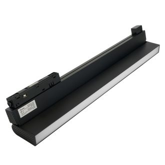Светильник светодиодный Feron MGN306 трековый низковольтный 24W, 1920 Lm, 4000К, 110 градусов, черный серия MattFold, 48721