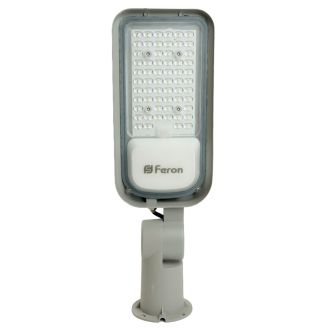 Светодиодный уличный консольный светильник Feron SP3060 50W 6400K 100-265V/50Hz, серый, 48762