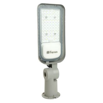 Светодиодный уличный консольный светильник Feron SP3060 50W 6400K 100-265V/50Hz, серый, 48762