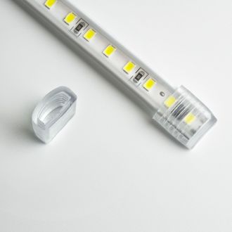 Светодиодная LED лента Feron LS710, 120SMD(2835)/м 10Вт/м 220V длина 25м, 6500K, IP65, с 1 сетевым шнуром, 2 заглушками, 2 коннекторами в комплекте, 48764