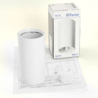 Светильник потолочный Feron ML188 Barrel PRISM MR16 GU10 35W 230V, белый, 48798