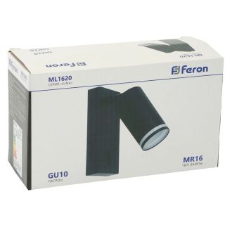 Светильник Feron ML1620 LUNA 35W, 230V, GU10, чёрный, 48810
