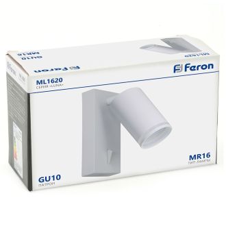 Светильник Feron ML1620 LUNA 35W, 230V, GU10, белый, 48811