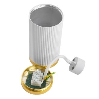 Светильник потолочный Feron ML190 Barrel GATSBY MR16 GU10 35W 230V, белый + античное золото, 48852