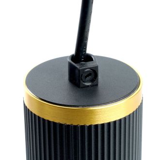 Светильник потолочный Feron ML1908 Barrel GATSBY levitation на подвесе MR16 35W, 230V, чёрный, античное золото 55*200, 48853