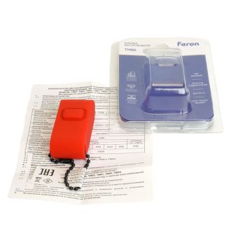 Выключатель беспроводной FERON TM85 SMART, 7мВт, IP65, одноклавишный soft-touch, красный, 48880