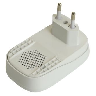 Звонок беспроводной (клавиша и база в розетку) радиочастотный 433MHz, белый, DB-380, Feron, 48882