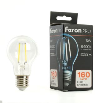 Лампа светодиодная Feron.PRO LB-1106 Шар E27 1000LM 6W 175-265V 6400K, 48891