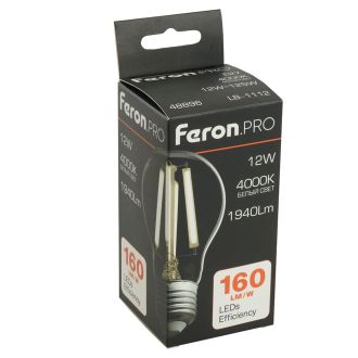 Лампа светодиодная Feron.PRO LB-1112 Шар E27 1940LM 12W 175-265V 4000K, 48896