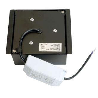 Светодиодный светильник Feron AL254 встраиваемый 12W 4000K черный Грильято, 48914