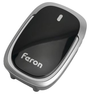 Звонок дверной беспроводной Feron E-383 Электрический 38 мелодий черный, серебро с питанием от батареек, 48924