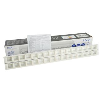 Светодиодный светильник Feron AL123 трековый однофазный на шинопровод 2*30W 6500K 60 градусов белый, 48927