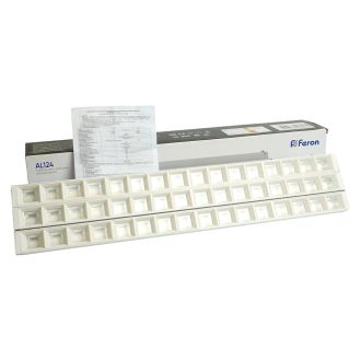 Светодиодный светильник Feron AL124 трековый однофазный на шинопровод 3*30W 4000K 60 градусов белый, 48929