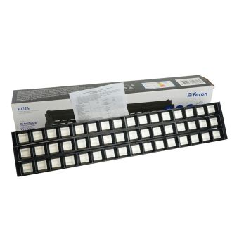 Светодиодный светильник Feron AL124 трековый однофазный на шинопровод 3*30W 4000K 60 градусов черный, 48930