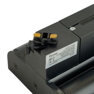 Светодиодный светильник Feron AL124 трековый однофазный на шинопровод 3*30W 4000K 60 градусов черный, 48930