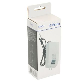 Датчик движения (касания) 230V 800W белый с 1.5м кабелем SEN34, артикул 48962, Feron