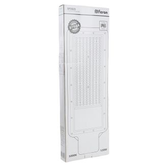 Светодиодный уличный консольный светильник Feron SP3023 120W 5000K 230V, серый, 48966