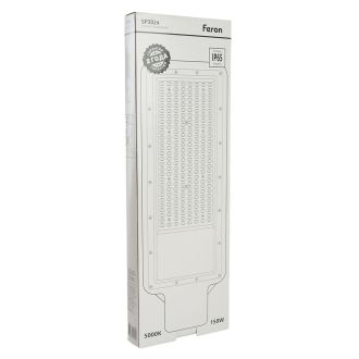 Светодиодный уличный консольный светильник Feron SP3024 150W 5000K 230V, серый, 48967