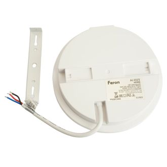 Светильник светодиодный Feron AL3025 с БАП в пластиковом корпусе 12W 6500K IP65 белый, 48986